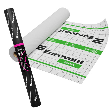 Dwuwarstwowa paroizolacyjna membrana EUROVENT® CLIMA 85 g/m2 