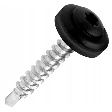 Wkręty samowiercące WDD 4,8 x 35 mm z podkładką EPDM, RAL 7016 kolor antracyt, 250 szt. Klimas