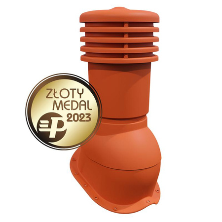 Kominek wentylacyjny ø 150 mm EUROVENT VENTOS X - N25, kolor kasztan (RAL 3009)