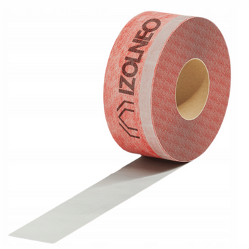 Taśma okienna uszczelniająca do ciepłego montażu wewnętrzna IZOLNEO 70 mm x 25 m, dodatkowy pasek klejący