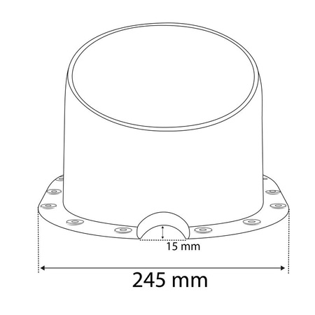 Kominek wentylacyjny ø 150 mm EUROVENT VENTOS X - M11, kolor brąz (RAL 8019)
