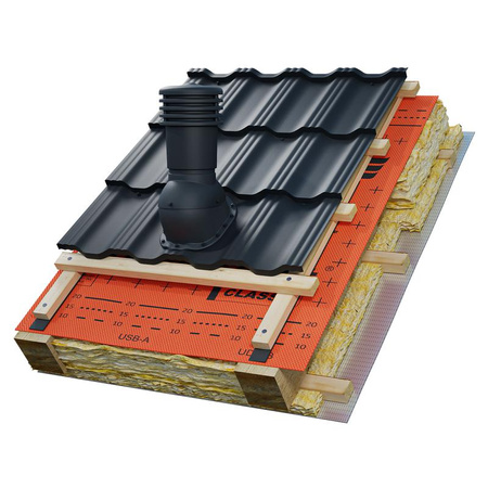 Kominek wentylacyjny ø 150 mm EUROVENT VENTOS X - G18, kolor zielony (RAL 6020)