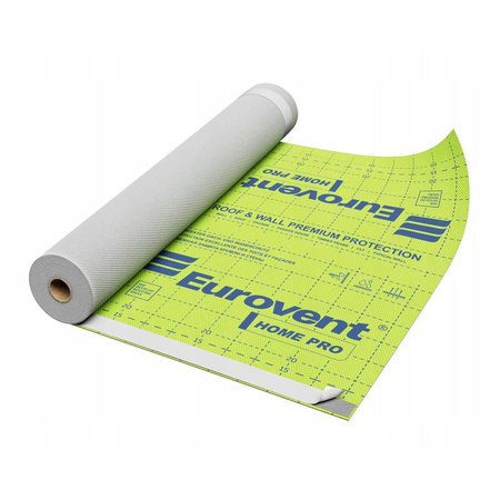 EUROVENT® Home Pro SK2 135 g/m² uniwersalna membrana dachowa oraz wiatroizolacyjna, trójwarstwowa 