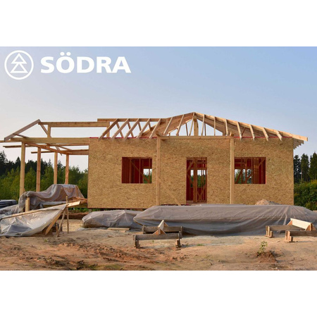 Kantówka suszona strugana 45 x 220 mm, długość 5,1 m, klasa C24 Södra