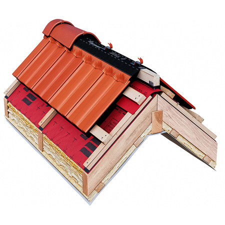 Taśma kalenicowa Eurovent® ROLL O 240 mm x 5 m, kolor antracytowy (RAL 7021)