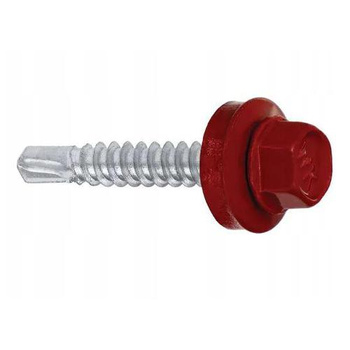 Wkręty farmerskie samowiercące 4,8x35 mm, RAL 3011, Wkręt-Met, 250 szt.