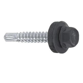 Wkręty farmerskie samowiercące 4,8x35 mm, RAL 7024, Wkręt-Met, 250 szt.