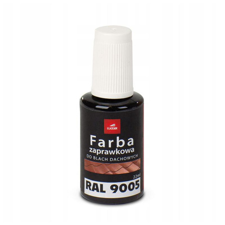 Farba zaprawkowa do blach dachowych, metalu i ogrodzeń Rolling Steels Lugger 22 ml, kolor wiśnia (RAL 3011)