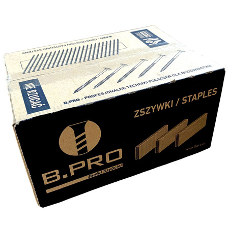 Zszywki do montażu wełny drzewnej S1500 246/75 NR stal nierdzewna, opakowanie 1734 sztuk B.Pro