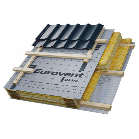 Trójwarstwowa membrana dachowa EUROVENT Basic 100g/m²