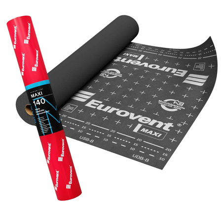 Trójwarstwowa membrana dachowa EUROVENT MAXI 140g/m² 