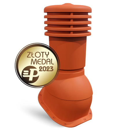 Kominek wentylacyjny ø 150 mm EUROVENT VENTOS X - W35, kolor kasztan (RAL 3009)