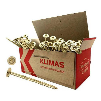 Wkręty ciesielskie talerzowe do drewna 6x200 mm TORX TX40, Wkręt-Met, 100 szt.,