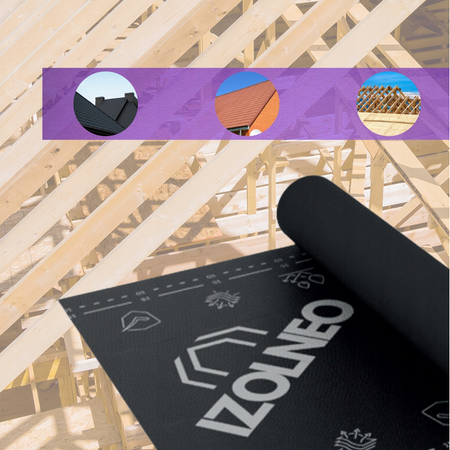 Mocna membrana dachowa IZOLNEO SUPRO 200 g/m2, 1,5 x 50 m