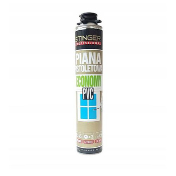 Piana pistoletowa montażowa niskoprężna ECONOMY PVC STINGER 750 ml