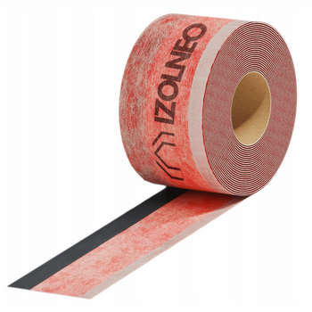 Taśma okienna uszczelniająca do ciepłego montażu wewnętrzna 100 mm x 25 m IZOLNEO, trzy paski klejące