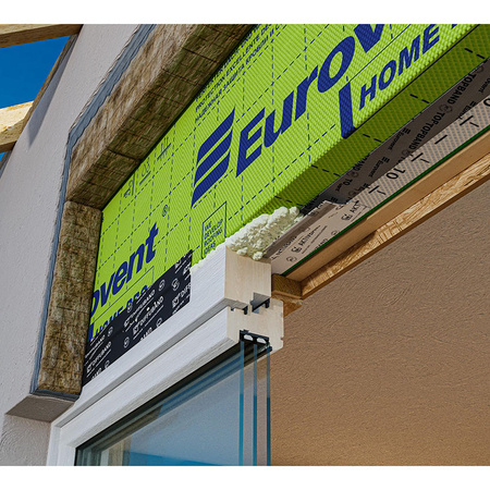 Taśma okienna paroizolacyjna wewnętrzna EUROVENT AKTIVBAND SK2 100 mm x 25 m, dodatkowy pasek klejący