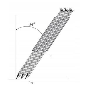 Ocynkowane gwoździe do gwoździarki 2,9 x 65 mm B.PRO  3000 szt.