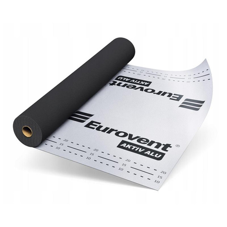 Trójwarstwowa membrana paroizolacyjna EUROVENT AKTIV ALU 110 g/m2