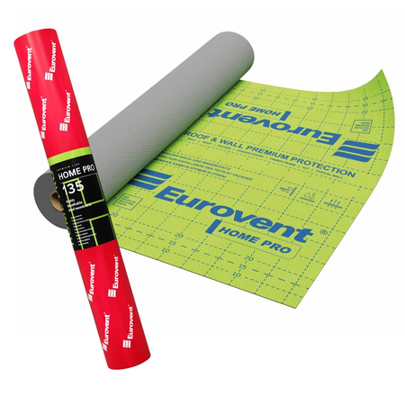  EUROVENT HOME PRO 135 g/m2 75m2 uniwersalna membrana wiatroizolacyjna i dachowa 