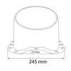 Kominek wentylacyjny ø 150 mm EUROVENT VENTOS X - F22, kolor ceglasty (RAL 8004)