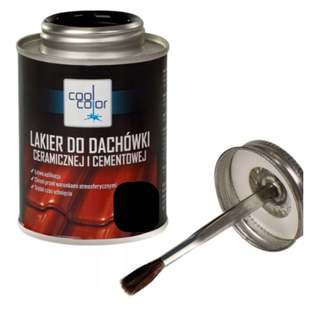 Farba do dachówki ceramicznej i cementowej, kolor brązowy (RAL 8017), 200 ml