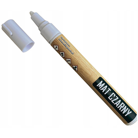 Marker retuszerski do mebli, schodów oraz podłóg, czarny mat, 12 ml Lugger