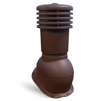 Kominek wentylacyjny ø 150 mm EUROVENT VENTOS X - G18, kolor brąz (RAL 8017)