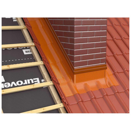 Taśma kominowa ołowiana EUROVENT FLEX STANDARD Pb 30 cm x 5 m, kolor brąz (RAL 8019)