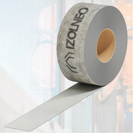Taśma okienna uszczelniająca do ciepłego montażu zewnętrzna IZOLNEO 70 mm x 25 m, pełny klej