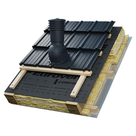 Kominek wentylacyjny ø 150 mm EUROVENT VENTOS X - M11, kolor czarny (RAL 9005)