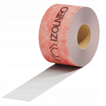 Taśma okienna uszczelniająca do ciepłego montażu wewnętrzna 100 mm x 25 m IZOLNEO, pełny klej