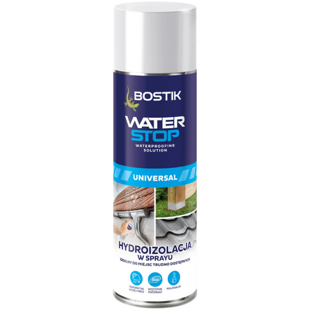 Membrana w sprayu do uszczelniania i izolacji WATERSTOP UNIWERSAL BOSTIK 500 ml