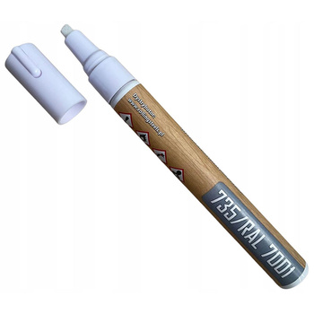 Marker retuszerski do mebli, schodów oraz podłóg, 735/RAL 7001 kolor szaro srebrny, 12 ml Lugger