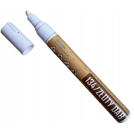 Marker retuszerski do mebli, schodów oraz podłóg, 134 złoty dąb, 12 ml Lugger