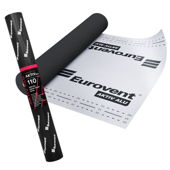 Trójwarstwowa membrana paroizolacyjna EUROVENT AKTIV ALU 110 g/m2