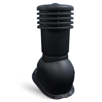 Kominek wentylacyjny ø 150 mm EUROVENT VENTOS X - G18, kolor czarny (RAL 9005)