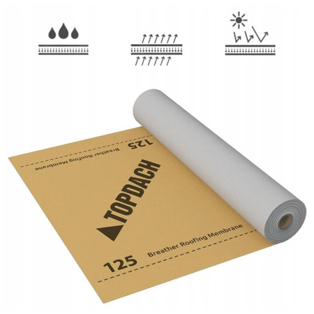 Trójwarstwowa membrana dachowa TOPDACH 125 g/m² 1,5 m x 50 m