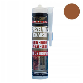 Kauczukowy uszczelniacz dekarski STINGER 300 ml brązowy