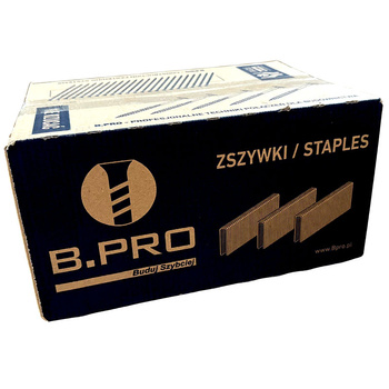 Zszywki do montażu wełny drzewnej S1500 246/90 NR stal nierdzewna, opakowanie 1220 sztuk, B.Pro