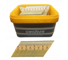 GWOŹDZIE DO GWOŹDZIARK ZR34 3.1x90 2000szt. PIERŚCIENIOWE OCYNKOWANE B.PRO 