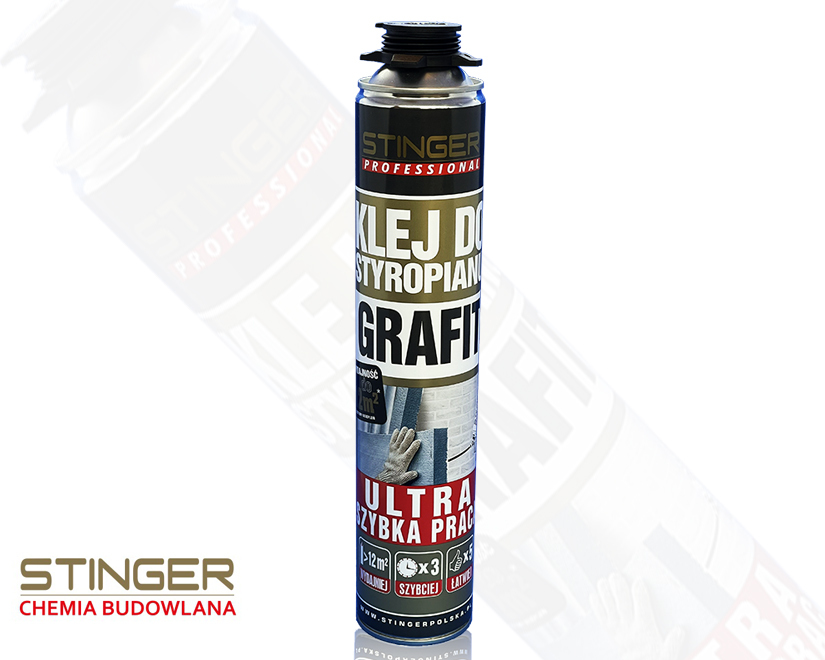 STINGER GRAFIT - KLEJ DO STYROPIANU GRAFITOWEGO 750ml