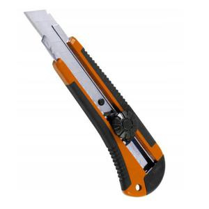 Nóż z ostrzem łamanym 18 mm do tapet + 2 zapasowe ostrza